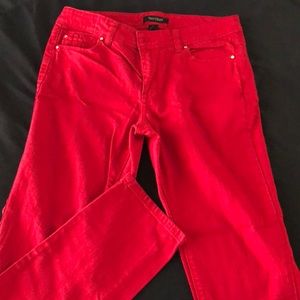 WHBM red jeans